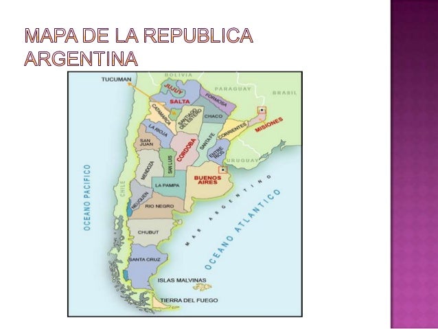 Division política de la republica argentina
