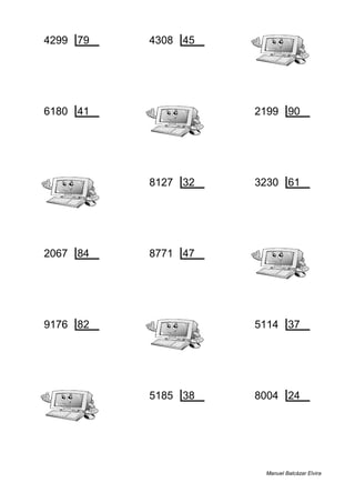 4299 79 4308 45
33 54 33 95
6180 41 2199 90
30 150 39 24
8127 32 3230 61
31 253 58 52
2067 84 8771 47
51 24 29 186
9176 82 5114 37
74 111 8 138
5185 38 8004 24
17 136 12 333
Manuel Balcázar Elvira
 