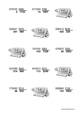 570740 495 817250 756
5 1153 14 1081
228241 475 208413 638
241 480 425 326
753704 563 570875 285
410 1338 20 2003
433786 648 874913 270
274 669 113 3240
179392 213 828990 139
46 842 133 5963
Manuel Balcázar Elvira
 