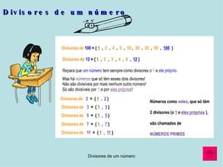 Divisores de um número 