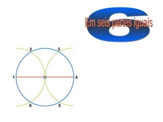 6 Em seis partes iguais 4 6 2 3 5 1 