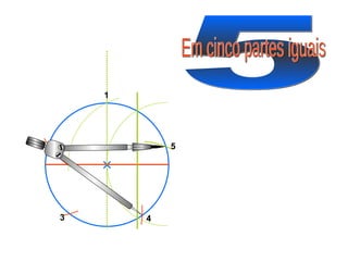 5 Em cinco partes iguais 1 2 3 5 4 
