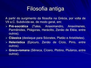 Divisão da história da filosofia | PDF