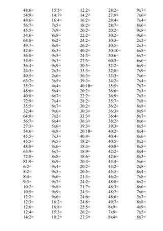 Divisao E Multiplicacao Divisao E Multiplicacao