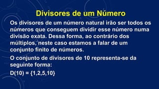 Entendendo Divisores de Números Naturais: Conceitos e Exemplos Práticos ...