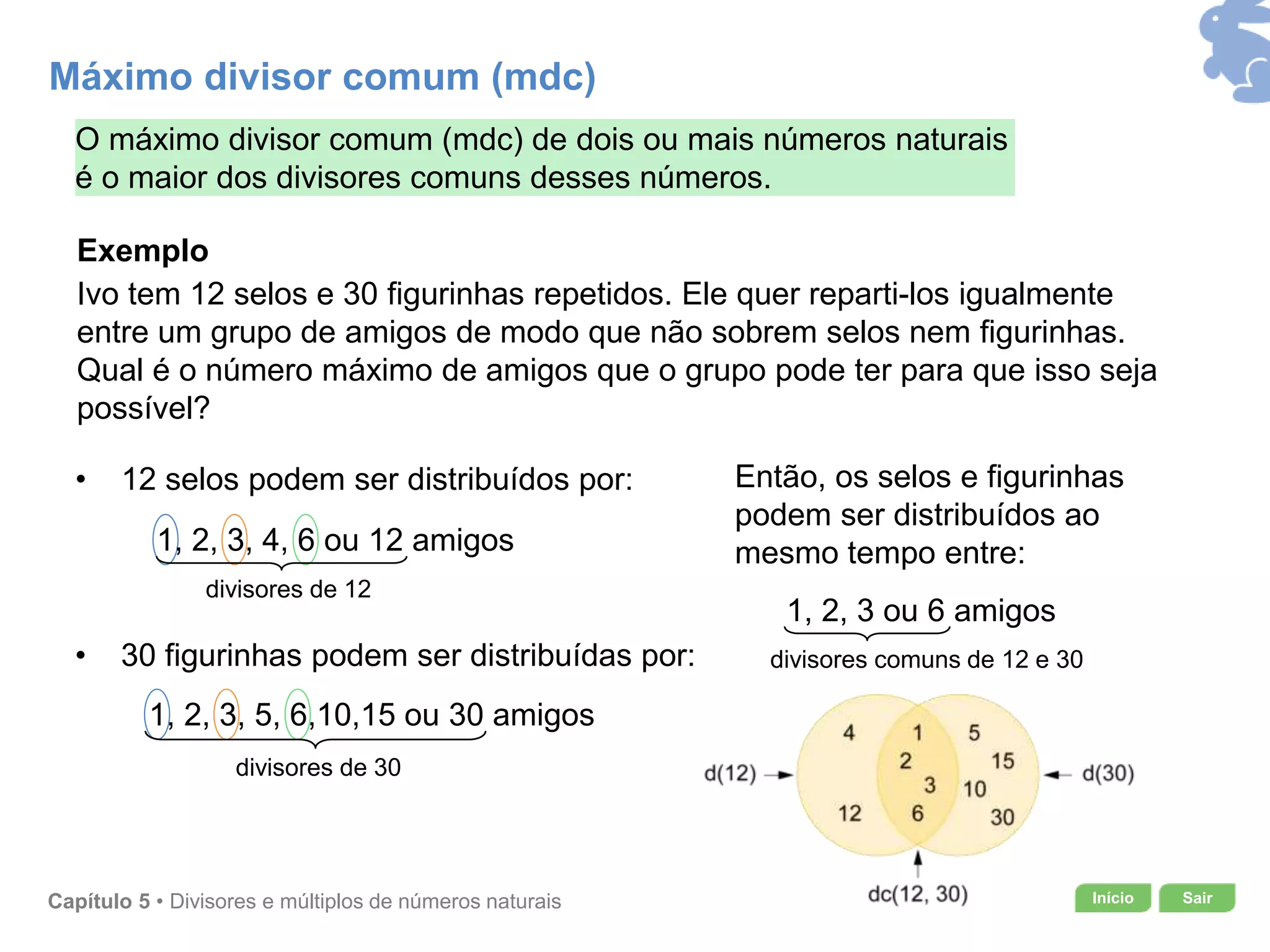 Divisores e múltiplos de números naturais | PPT