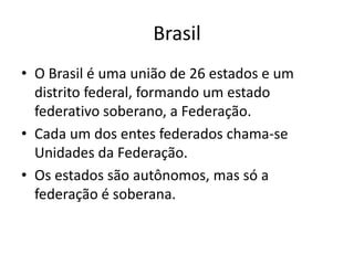 Divisão territorial brasileira | PPTX