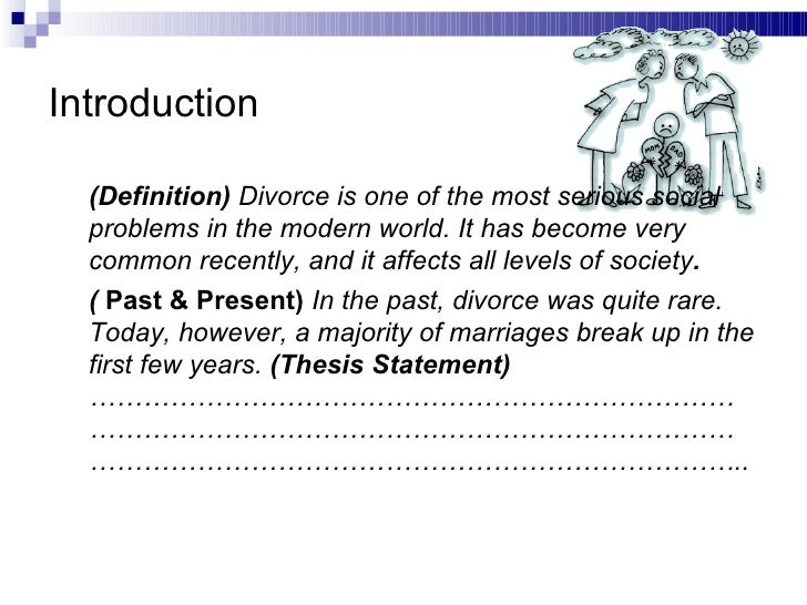 thesis statement for divorce