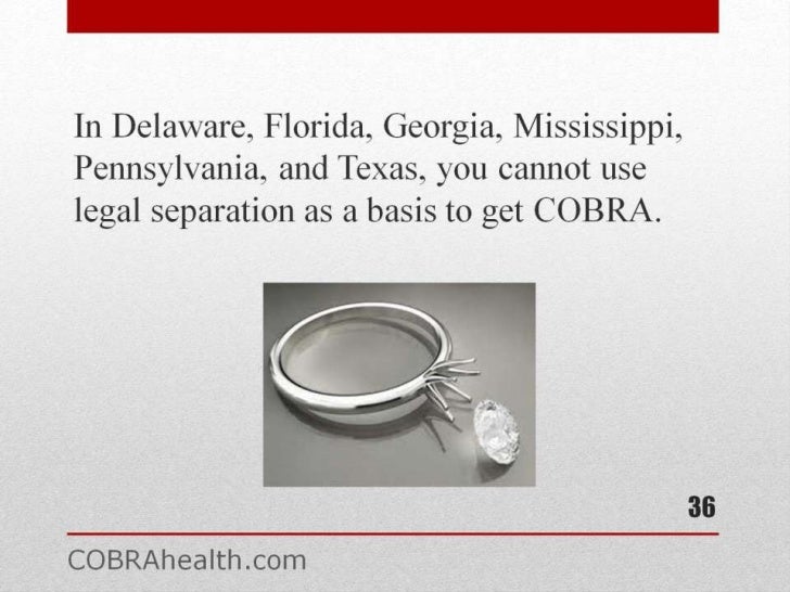 Divorce COBRA planning after being dropped from your