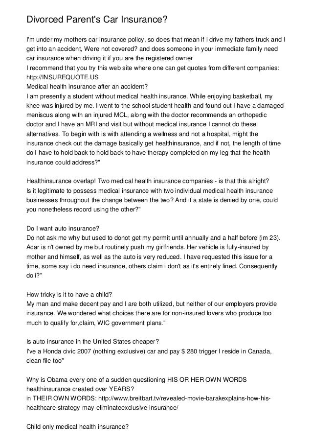 how to get health insurance after divorce