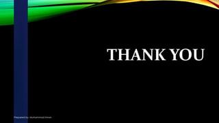 THANK YOU
Prepared by: Muhammad Imran
 