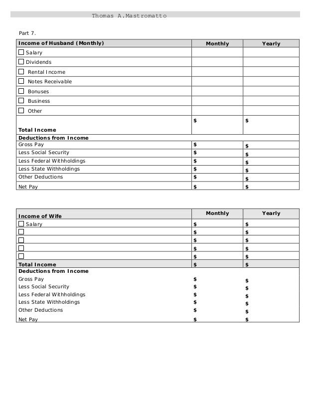 Printables Divorce Budget Worksheet divorce worksheet davezan information and worksheet