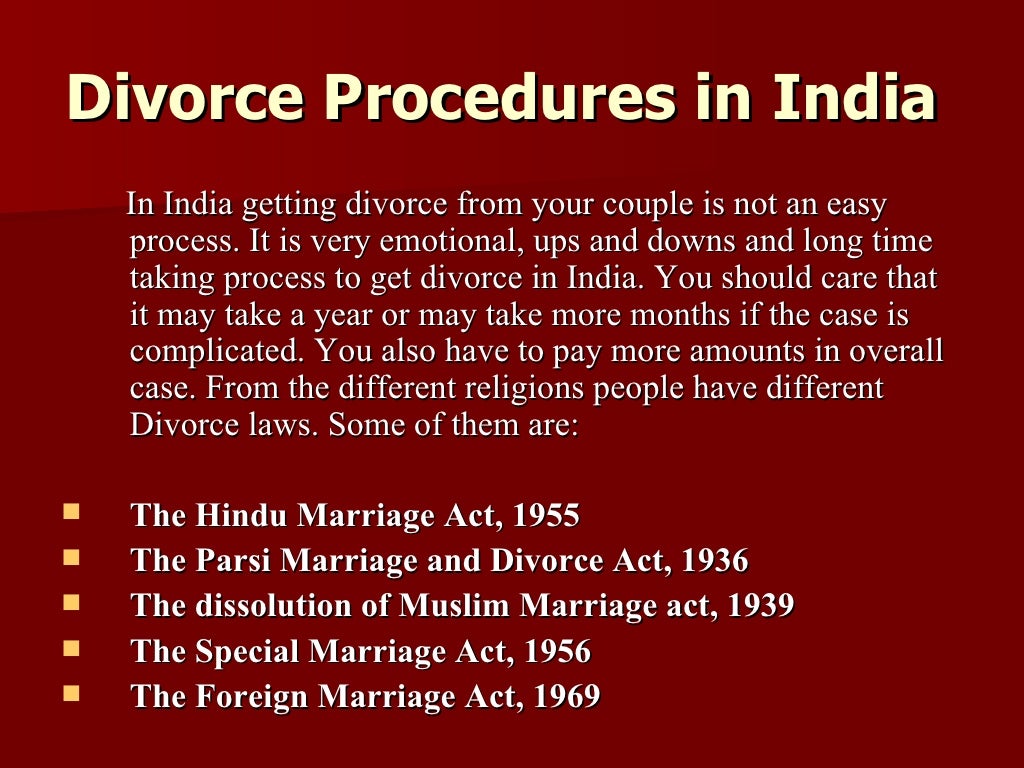 Divorce Laws in India