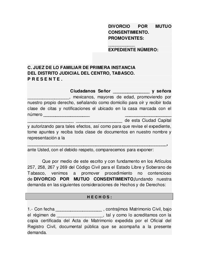 Divorcio voluntario pinotepa.o