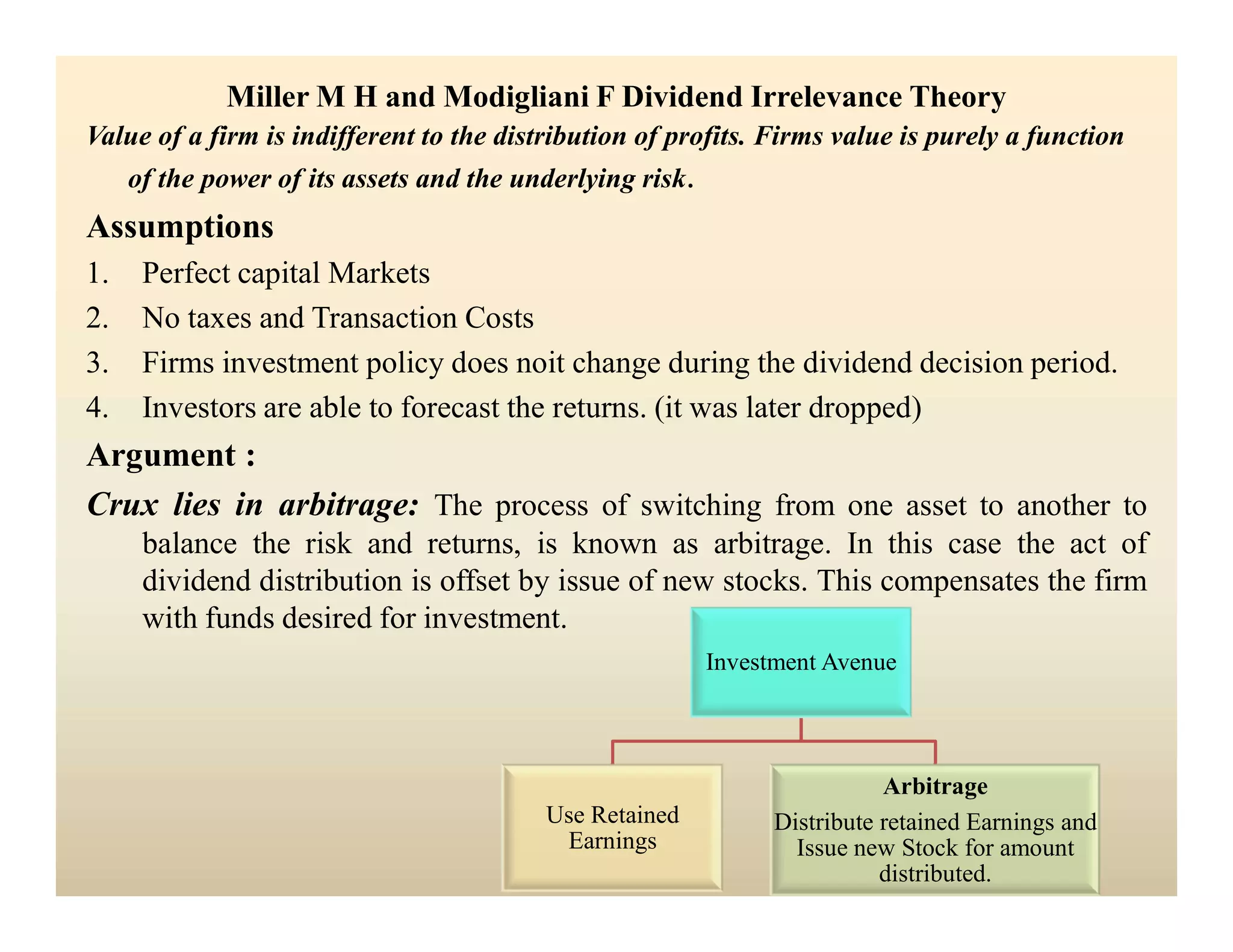 Dividend policy and firm valuation | PDF