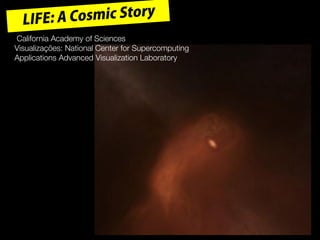 California Academy of Sciences
Visualizações: National Center for Supercomputing
Applications Advanced Visualization Laboratory
 