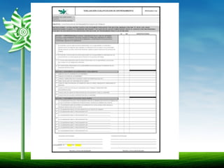 CUALIFICACION DELCUALIFICACION DEL
ENTRENAMIENTOENTRENAMIENTO
 