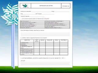 PROCESOS Y PROCEDIMIENTOS TALENTO HUMANO