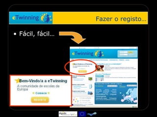 Quando começar? E acabar?Em qualquer altura do ano…Um projecto pode ter a duração de:1 mêsVários meses1 ano…Deve sim… ter a duração certa para responder aos objectivos negociados (que podem alterar-se durante o desenvolvimento da parceria)