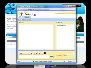 ;-)8º Passo:Começar a trabalhar…Através da exploração e gestão do TwinSpaceDesenvolvimento das actividades previstas 