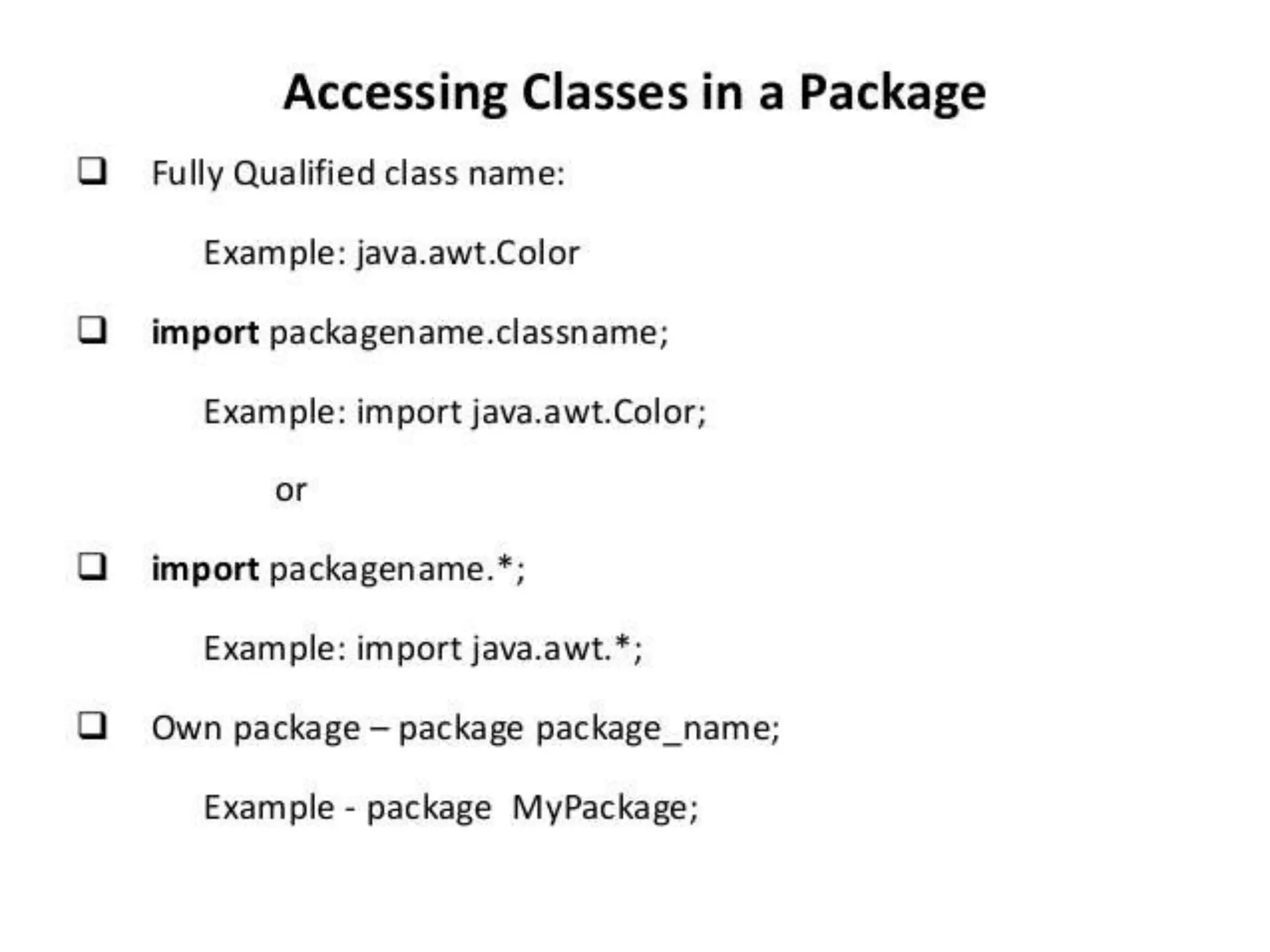 java packages and its types with example | PPT