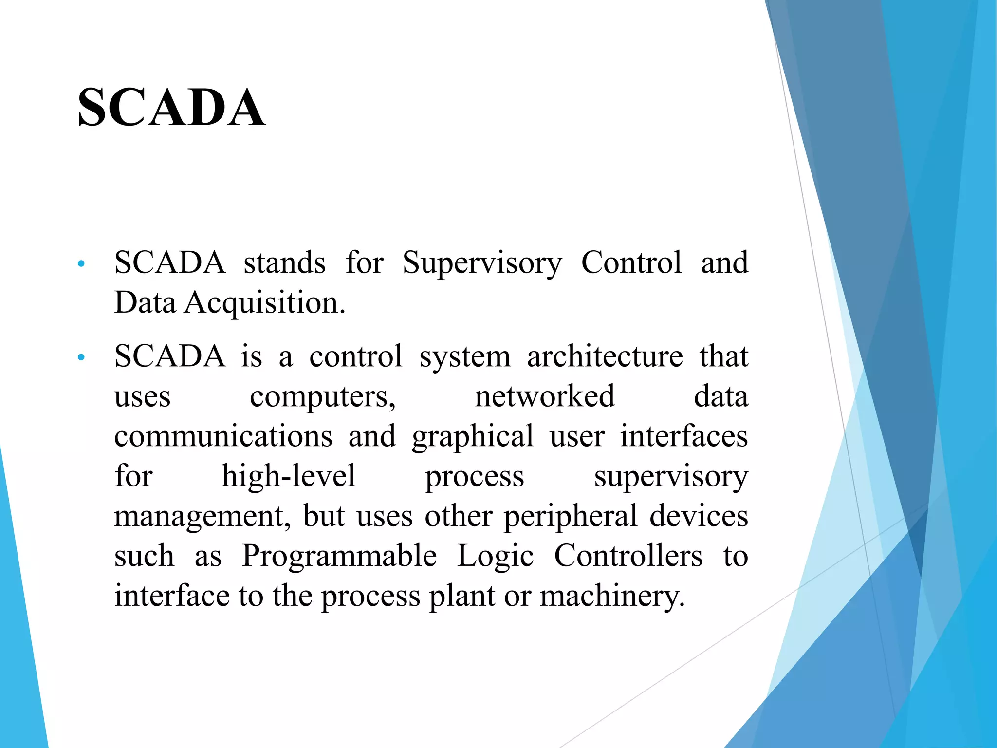 Implementation of metro rail using plc and scada pptx