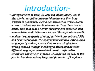 A Birthday Letter Jawaharlal Nehru The Letter's From A Father To His Daughter