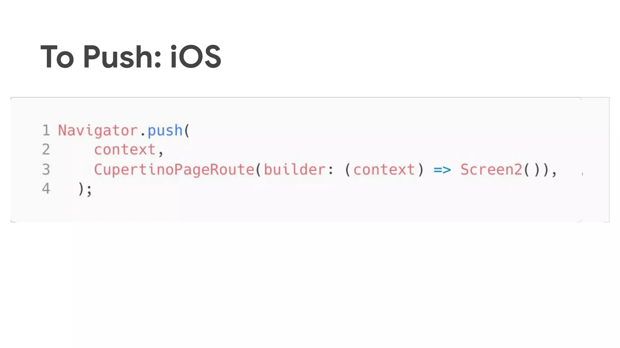 To Push: iOS
 