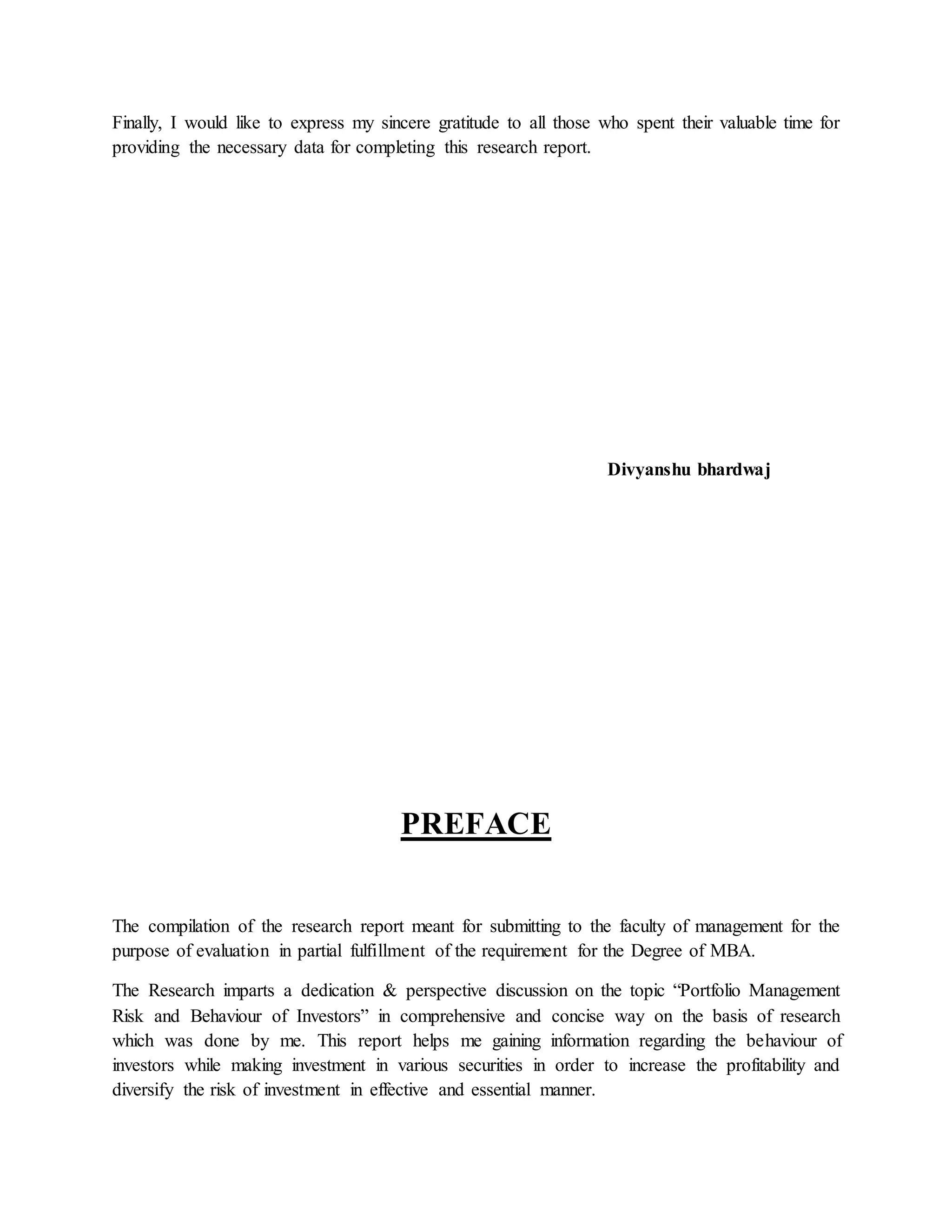Divyanshu report pdf front page | DOC