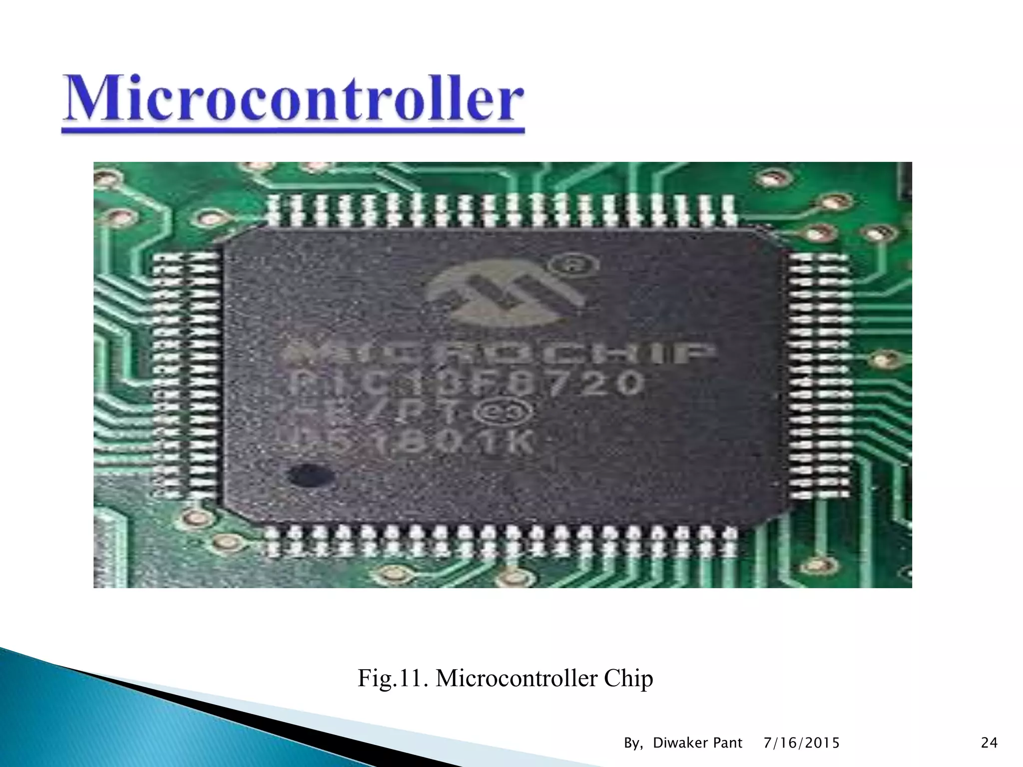 Fig.11. Microcontroller Chip
7/16/2015 24By, Diwaker Pant
 