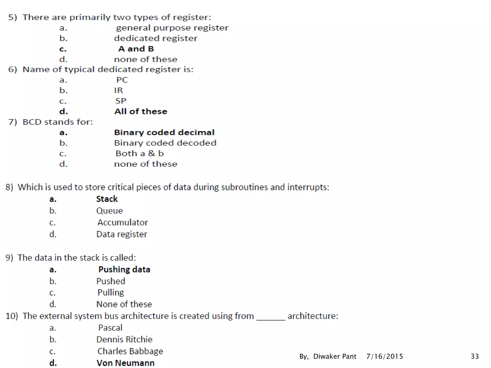 7/16/2015 33By, Diwaker Pant
 