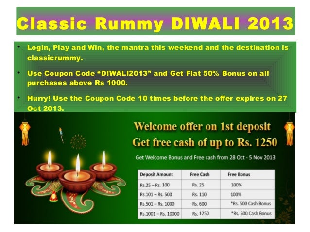Classic rummy coupons