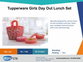 Tupperware Girlz Day Out Lunch Set