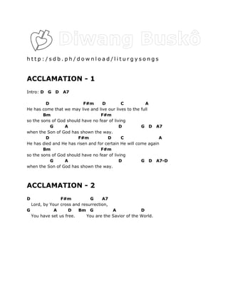 Shepherd Me O God Guitar Chords