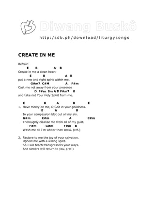 Shepherd Me O God Guitar Chords