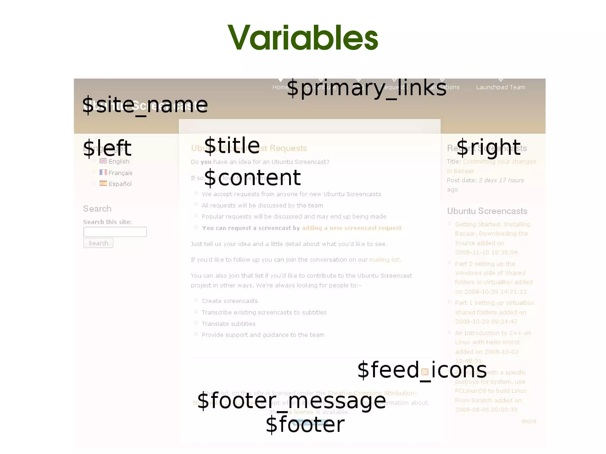 Variables




         
 