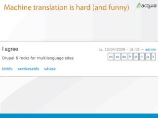 Machine translation is hard (and funny)
 