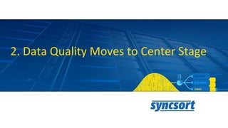 2. Data Quality Moves to Center Stage
 