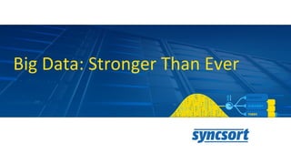 Big Data: Stronger Than Ever
 