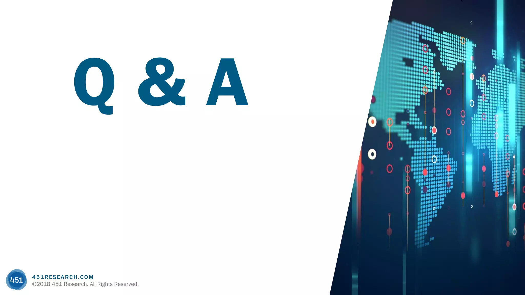 451RESEARCH.COM
©2018 451 Research. All Rights Reserved.
Q & A
 