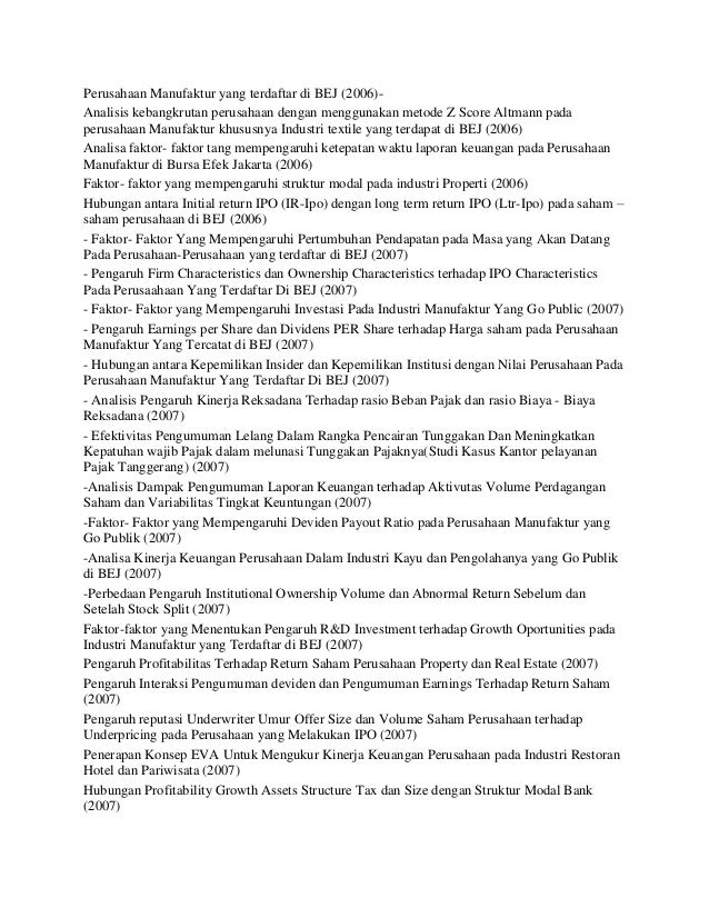 Di website skripsi ekonomi ini