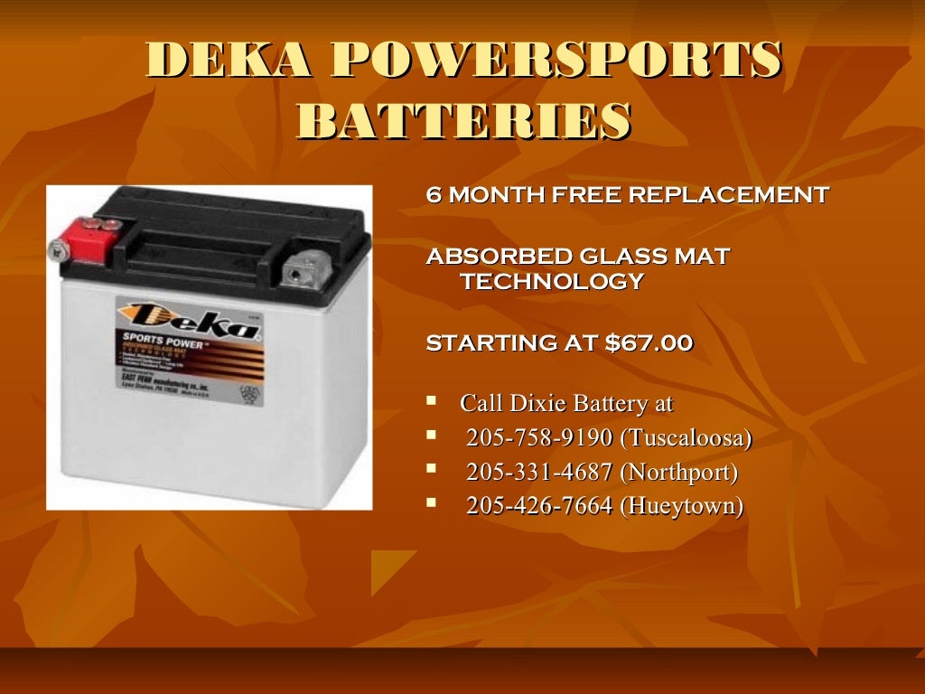 Dixie Battery Supply Products