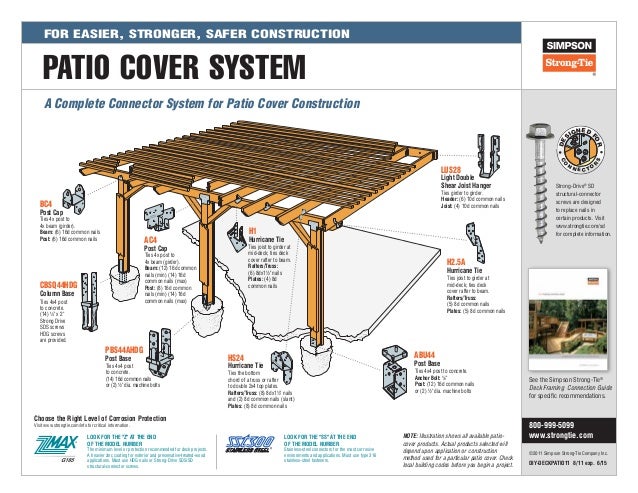 Simpson Strongtie Deck and Patio System
