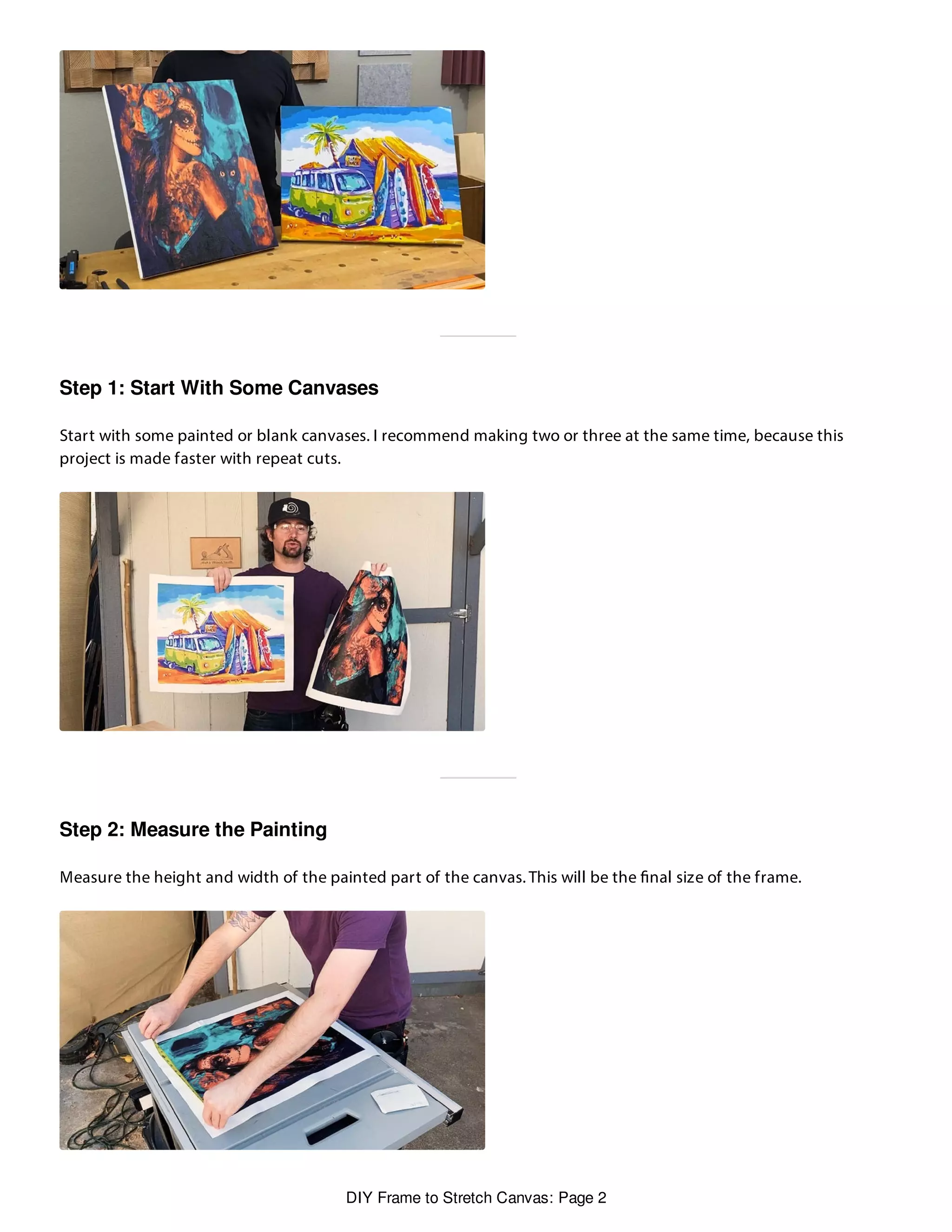 Diy frame to stretch canvas