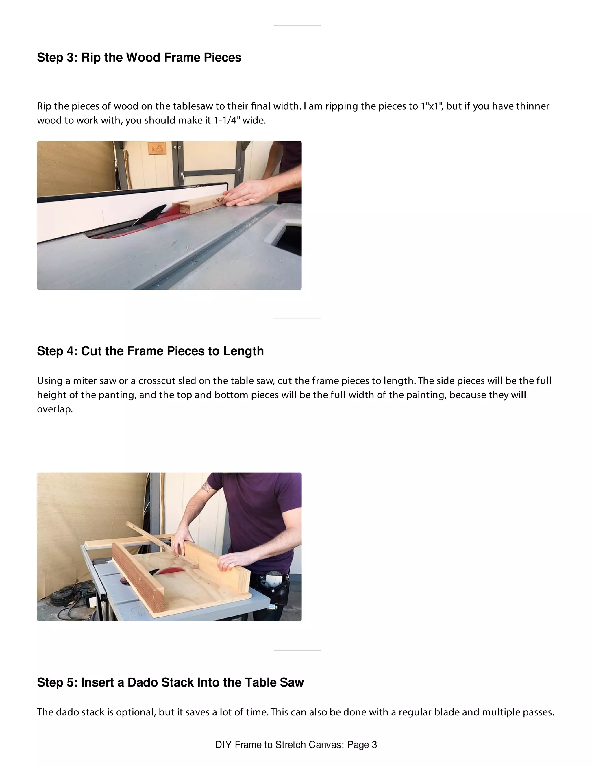 Diy frame to stretch canvas