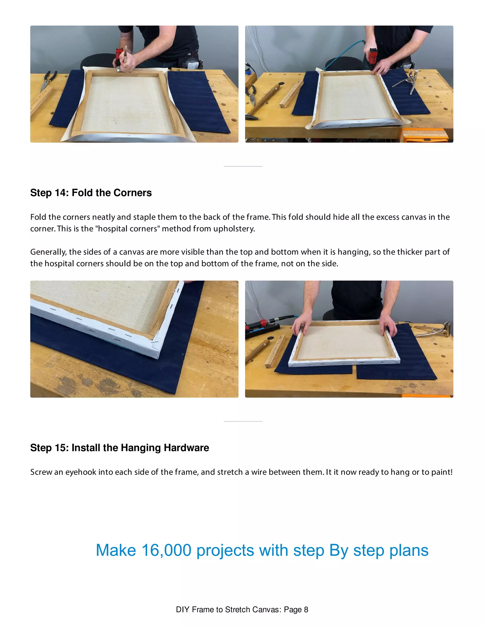 Diy frame to stretch canvas