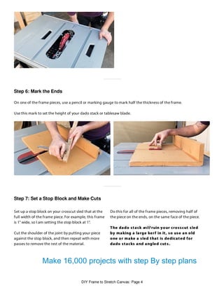 Diy frame to stretch canvas