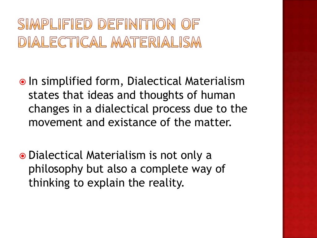 Dialectical Materialism