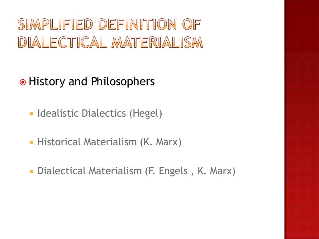 Dialectical Materialism