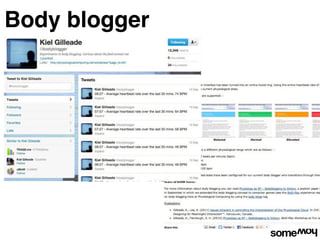 Body blogger
 